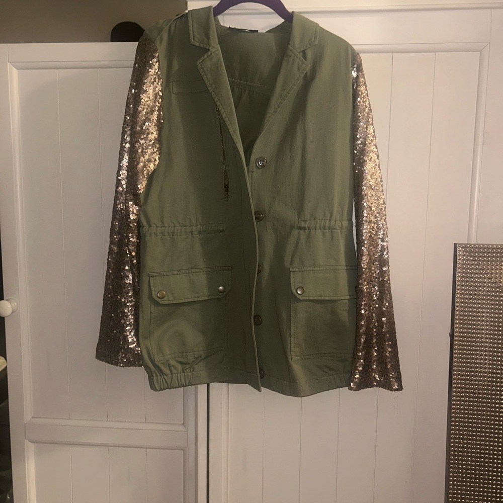 Double zero green army jacket